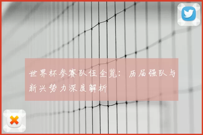 世界杯参赛队伍全览：历届强队与新兴势力深度解析